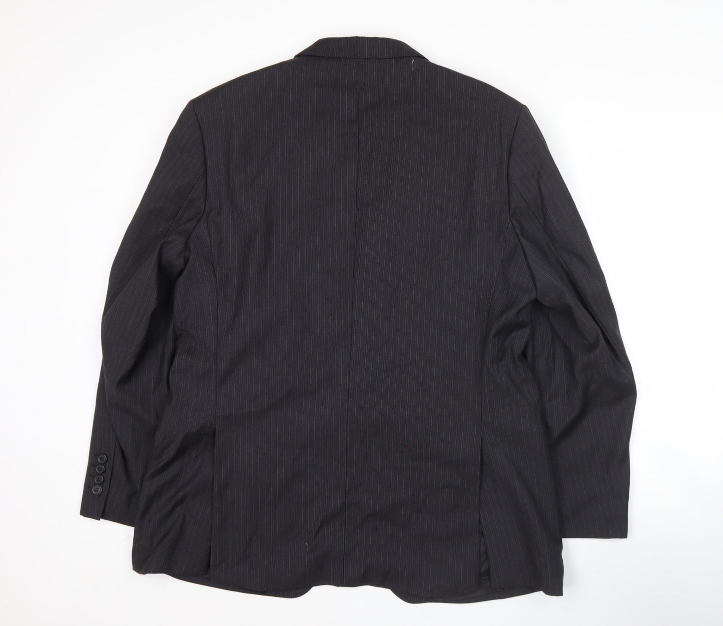 Lanificio Cerruti Men's Black Pinstripe Wool Blazer 42S Jacket
