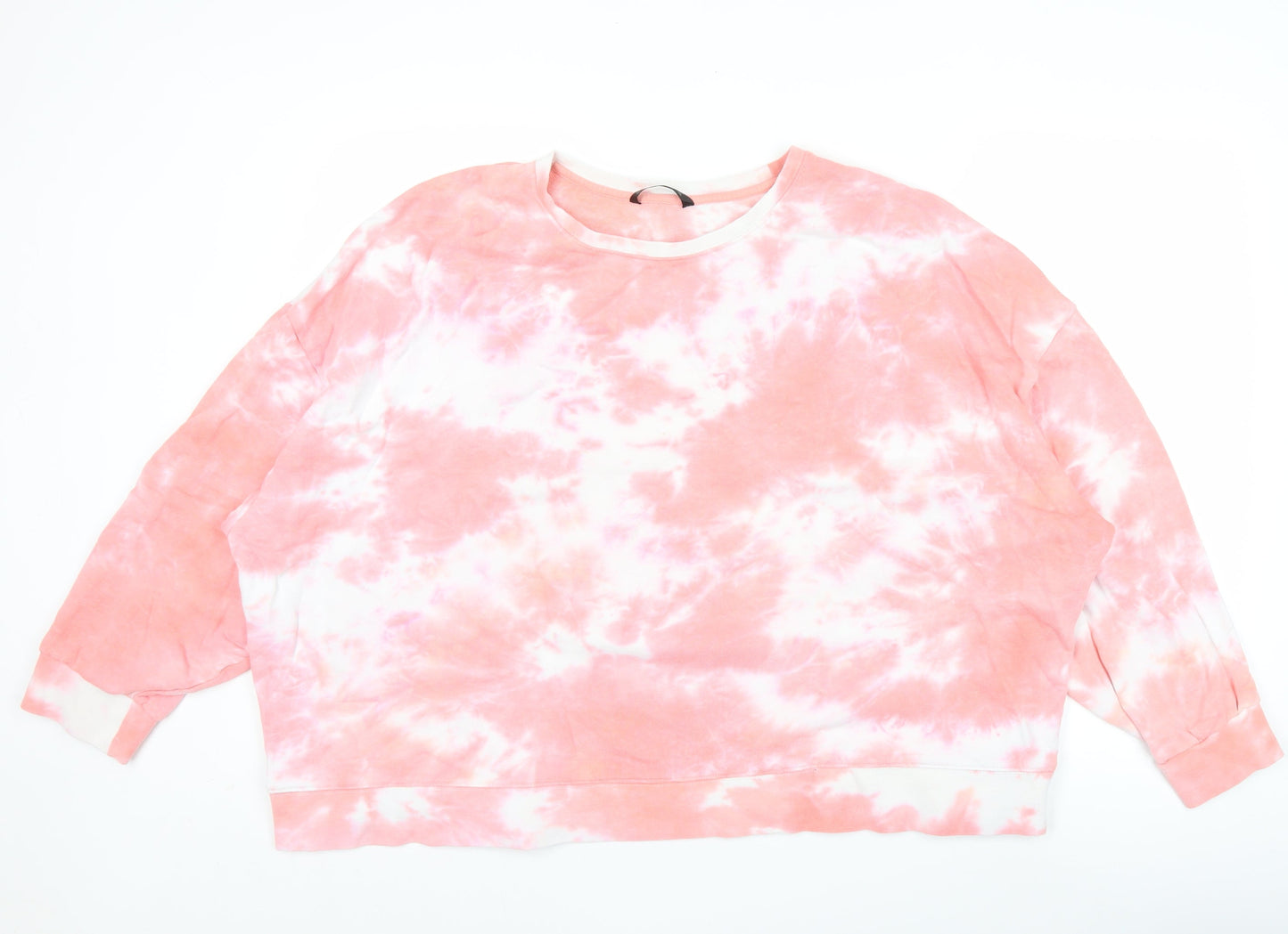 Dunnes Women’s Pink Tie-Dye Sweatshirt XXL Cotton Blend