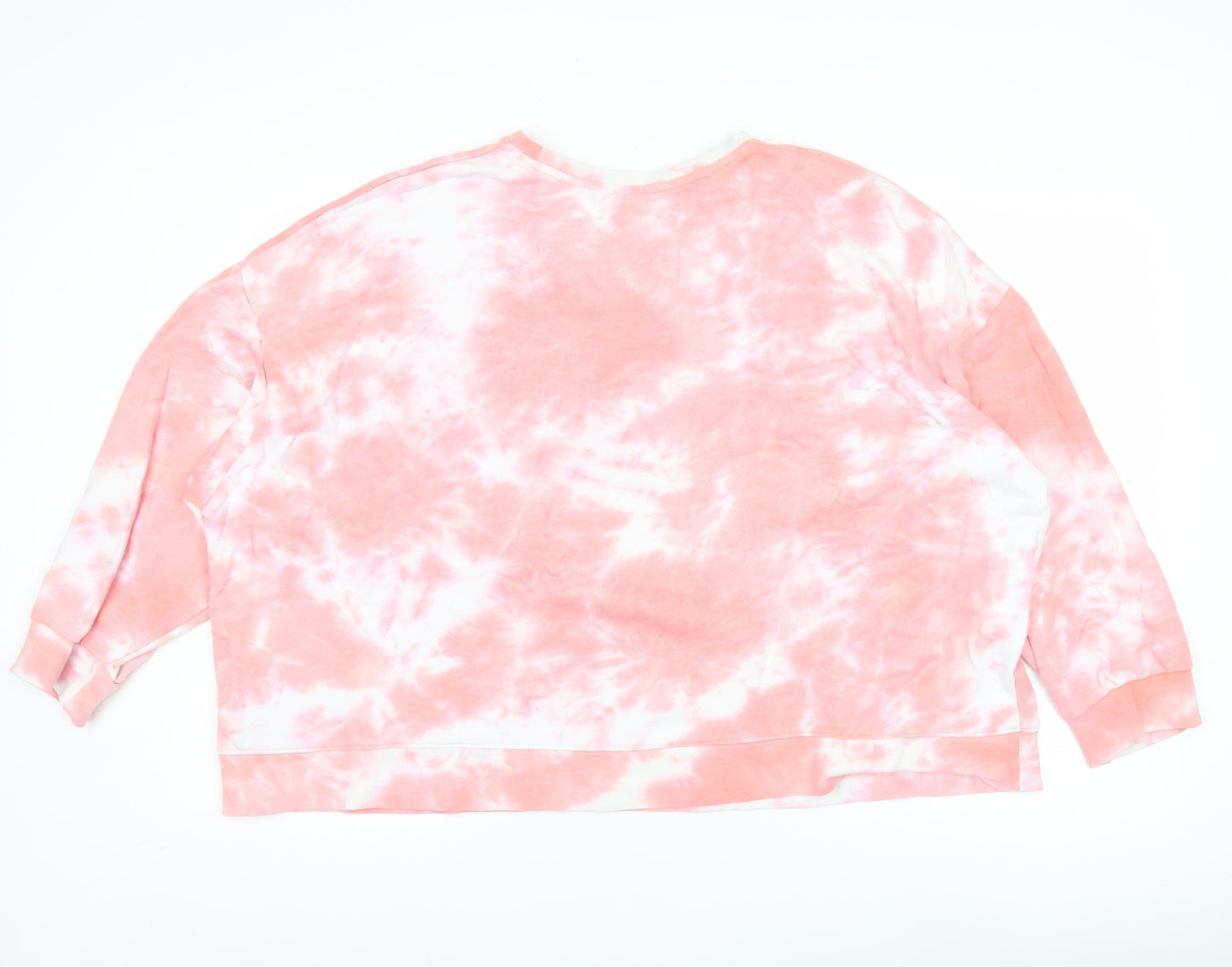 Dunnes Women’s Pink Tie-Dye Sweatshirt XXL Cotton Blend