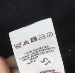 Brand and care label for Atmosphere women’s black blazer jacket uk 10 regular fit notch lapel
