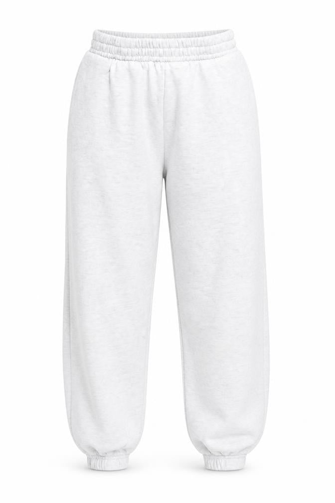 New Look Womens White Sweatpants Size 8 Regular Fit Cotton Blend