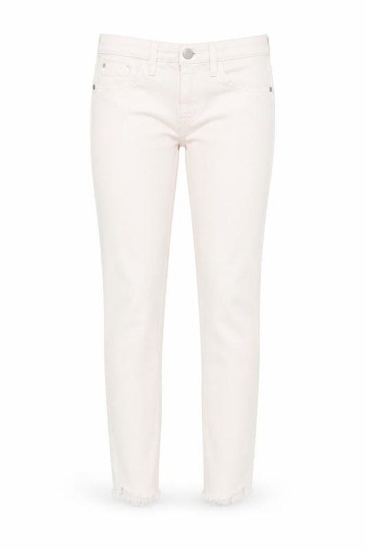 River Island Women Ivory Skinny Jeans Size 10 Slim Fit Frayed Hem
