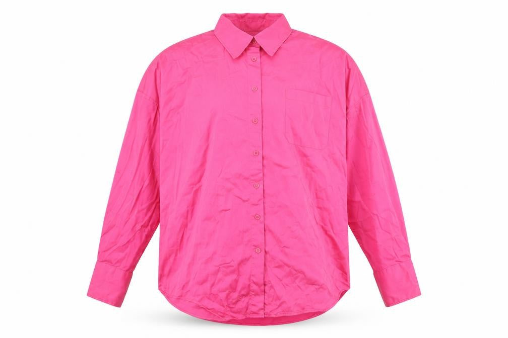 Paul Costelloe Men’s Pink Cotton Blend Long Sleeve Dress Shirt M