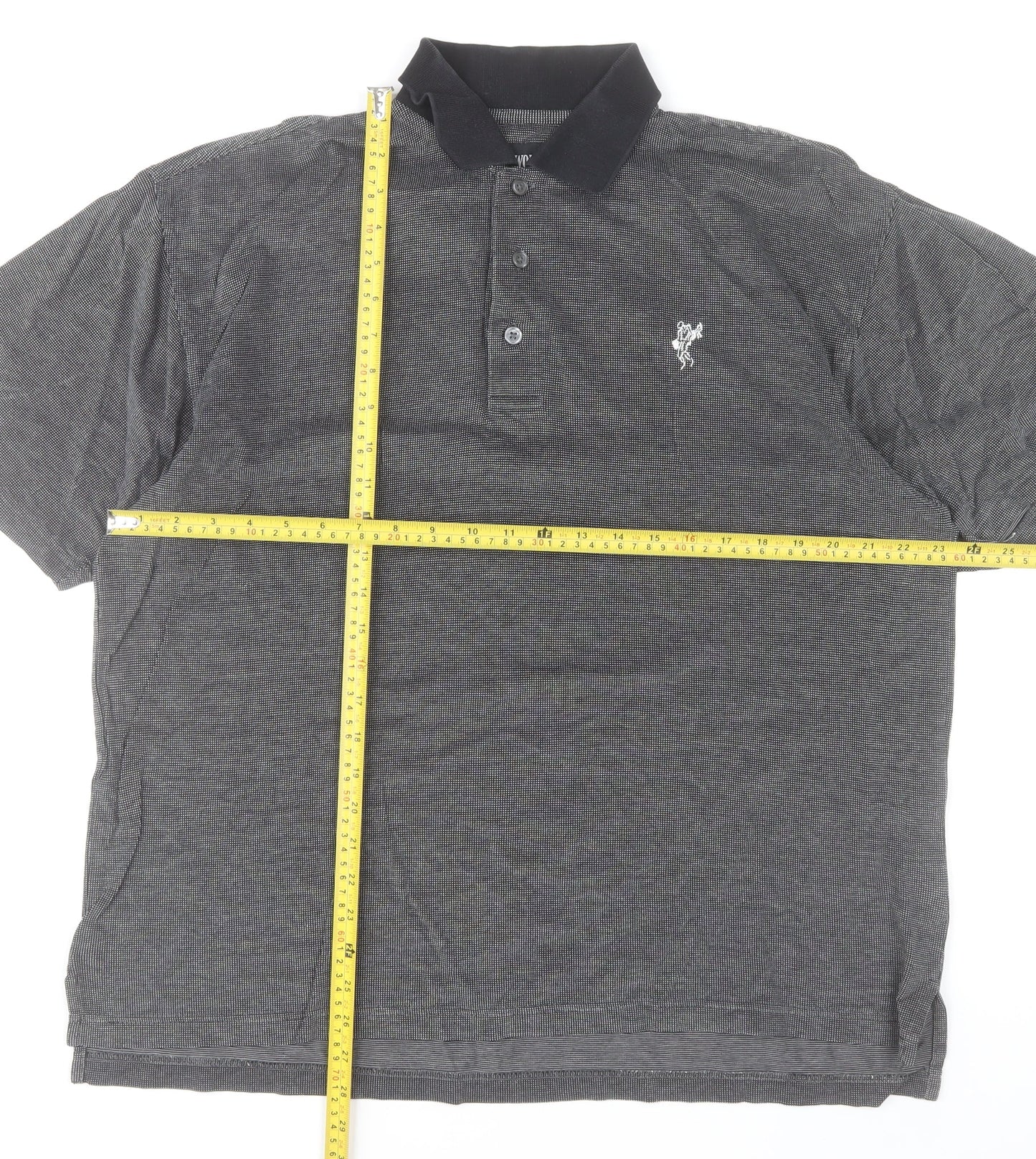 Ashworth Men’s Grey Cotton Polo Shirt M Short Sleeve Golf Casual