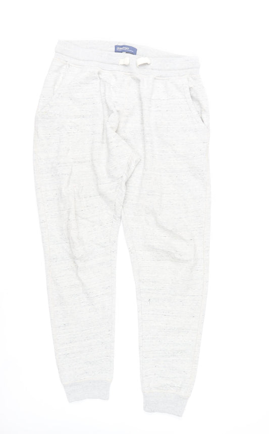 Blend Men’s Grey Joggers L Regular Fit Cotton Blend Casual Trousers