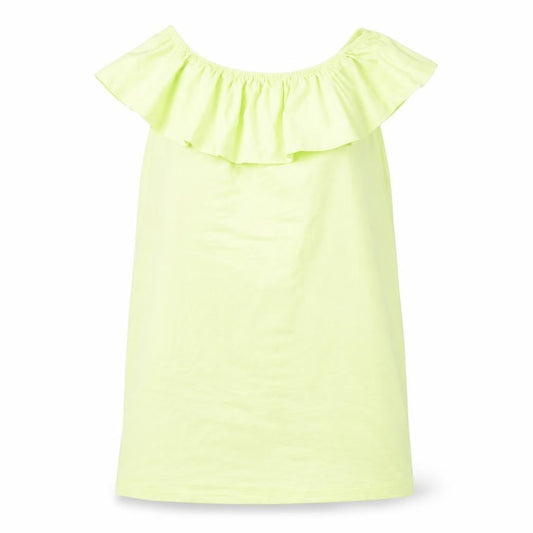 Boohoo Women’s Yellow Off Shoulder Ruffle Shift Dress Size 6