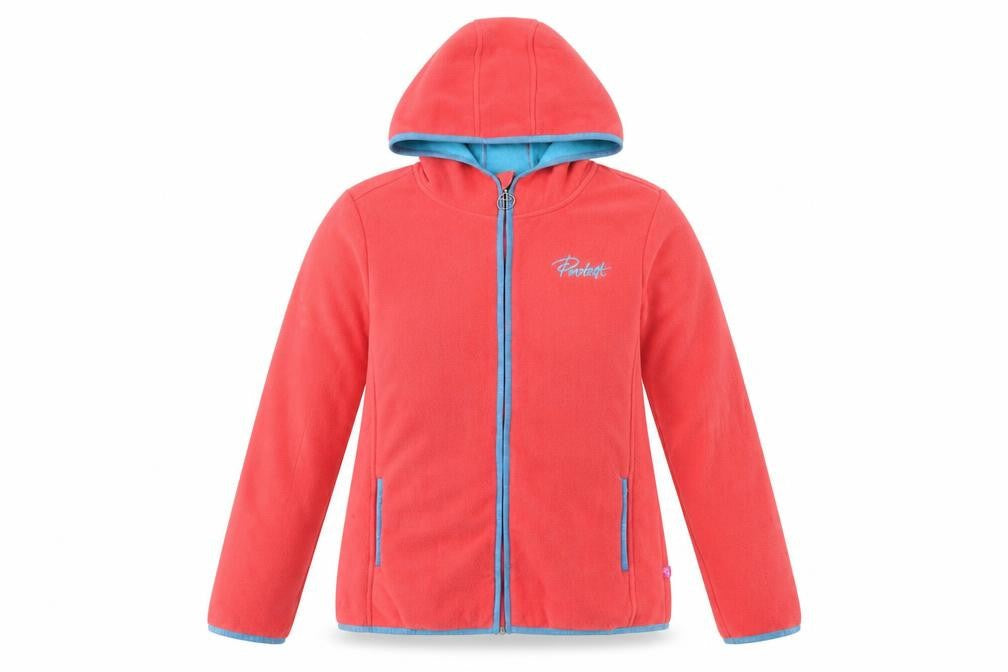 Protest Womens Pink Fleece Hooded Jacket Size 16 UK Full Zip