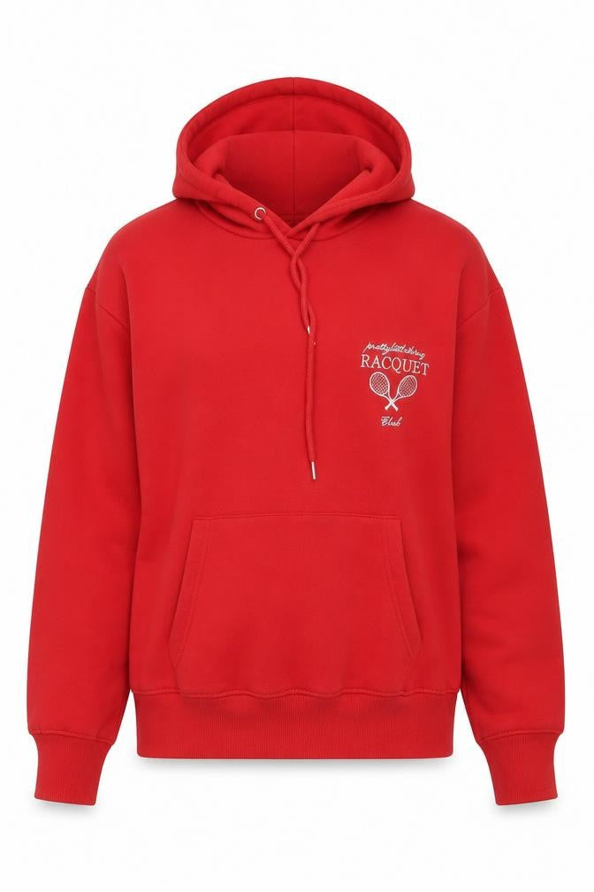 PRETTYLITTLETHING Women’s Red Petite Pullover Hoodie UK 8