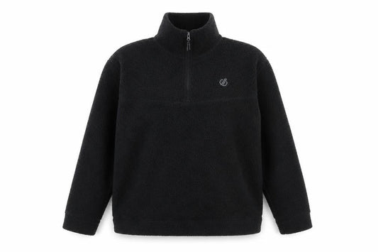 Dare 2b Women's Black Fleece Sweatshirt UK 10 1/4 Zip Outdoor