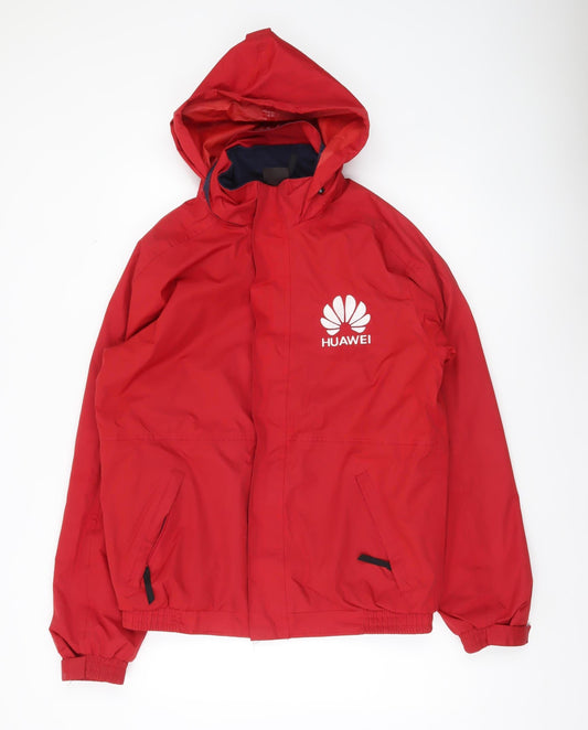 Regatta Professional Men Red Waterproof Rain Jacket UK M Hooded