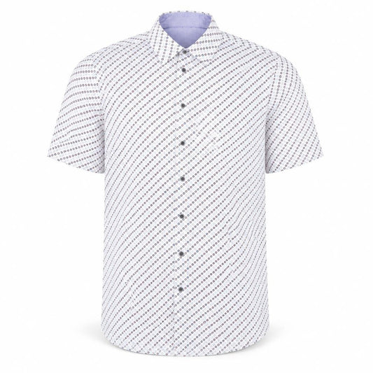 Scotland Blue Men's Multicoloured M Short Sleeve Cotton Shirt