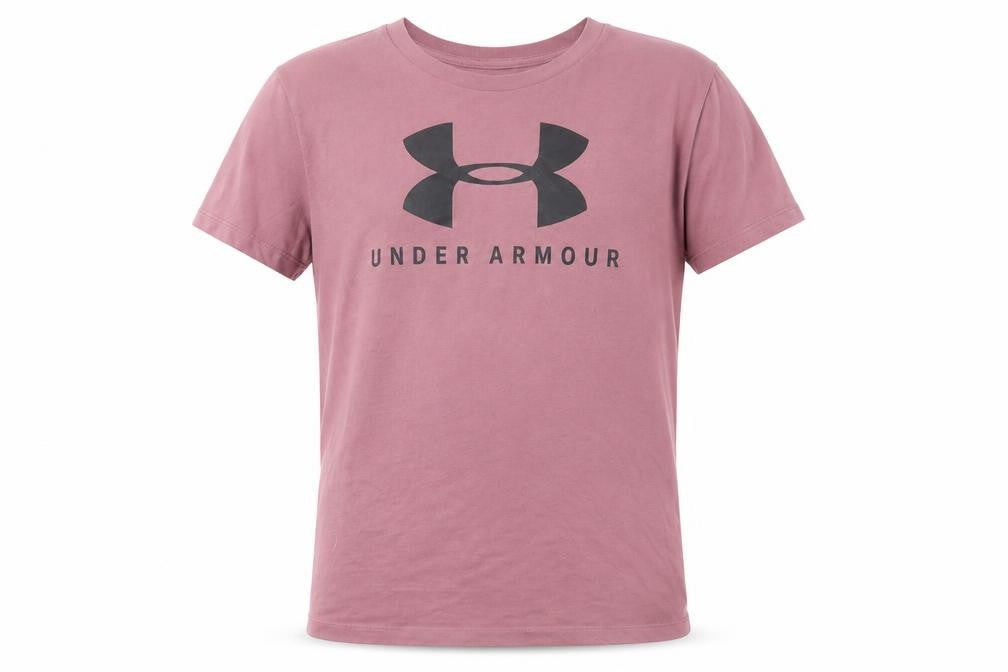 Under Armour Men’s Pink Small Classic Logo Sports T-Shirt