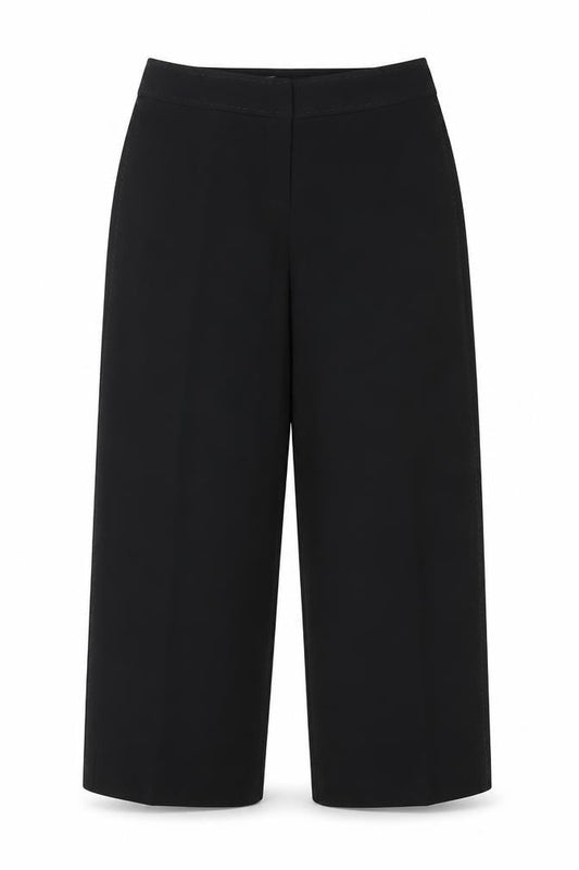 Coast Women Black Cropped Trousers Size 12 Polyester Blend