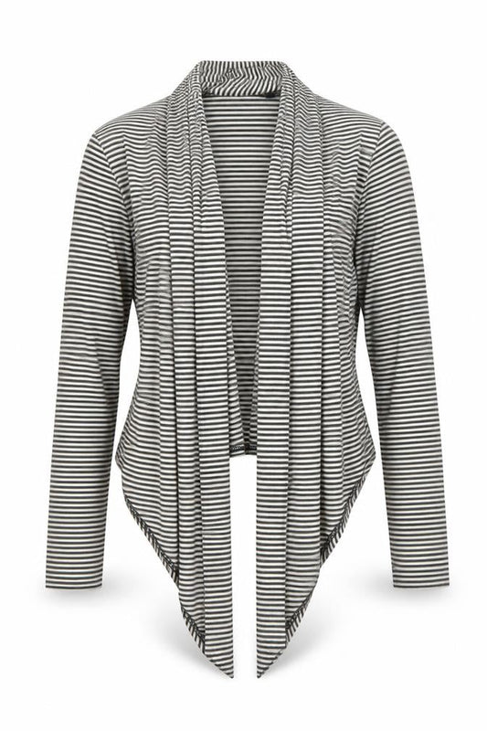 Dorothy Perkins Women’s Black Stripe Cardigan Size 10 UK Long Sleeve