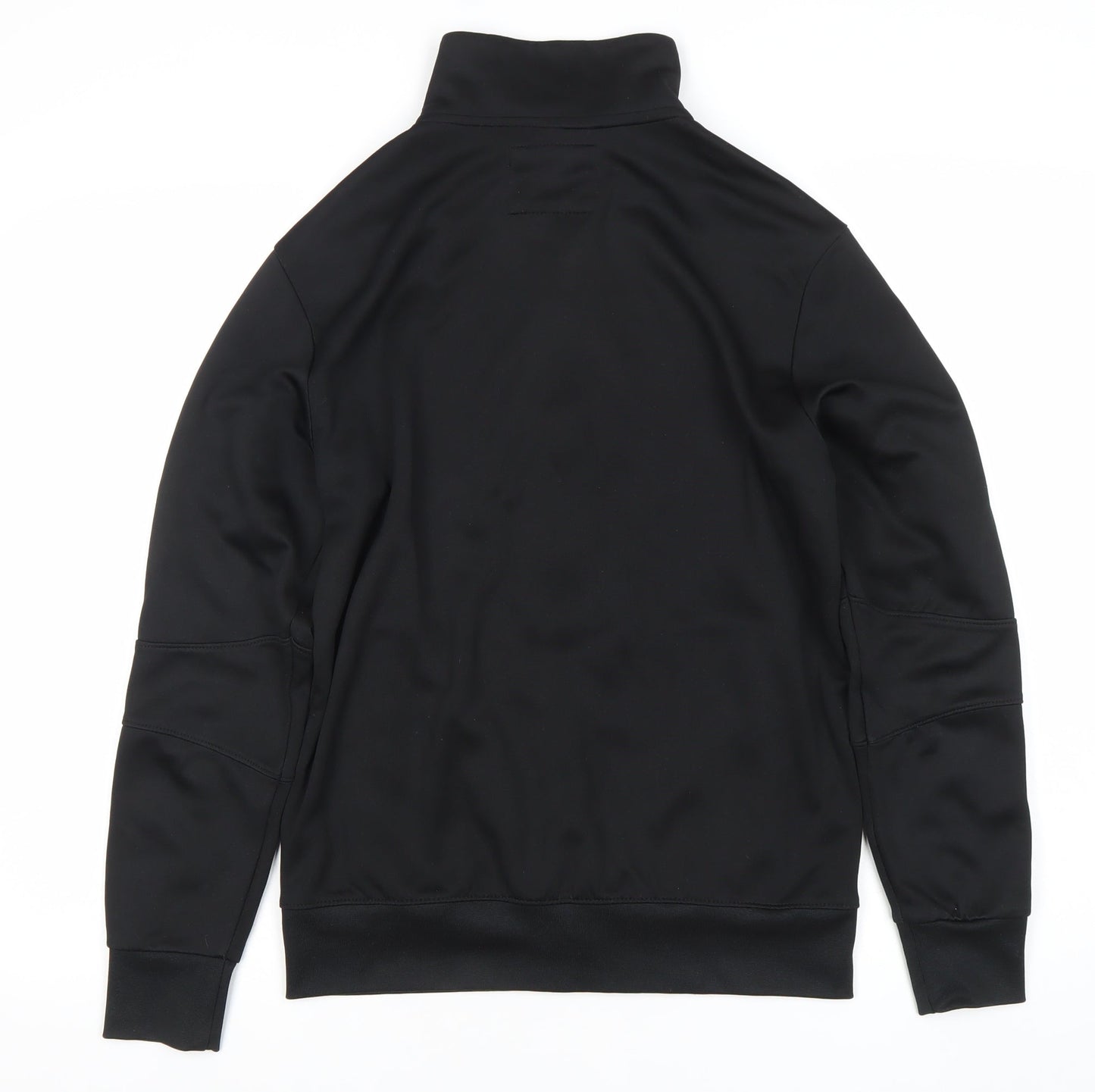 Bershka Men’s Black Full Zip Sweatshirt with Pockets Size S
