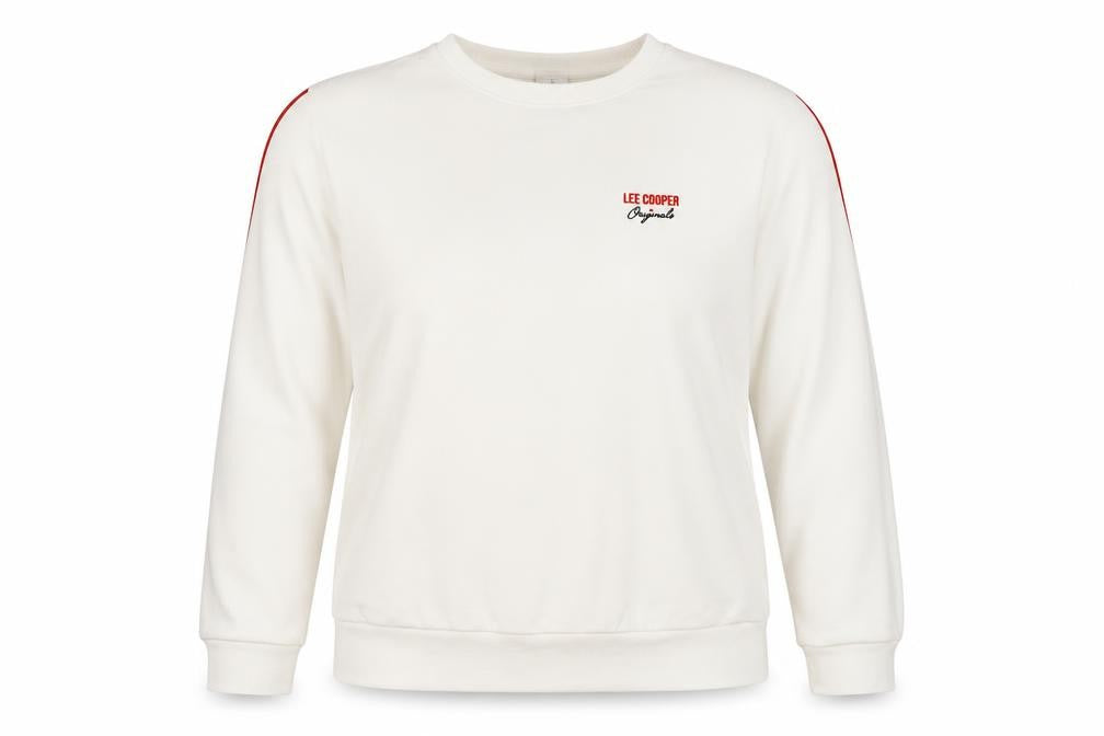 Lee Cooper Women’s White Crew Neck Sweatshirt UK 18
