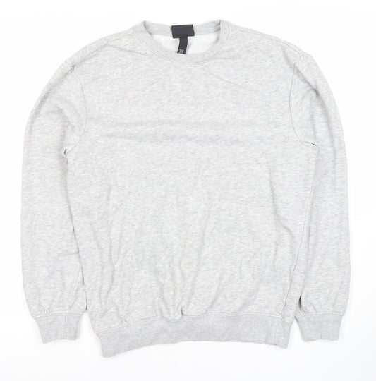 H&M Womens Grey XS Relaxed Fit Sweatshirt Pullover Crew Neck