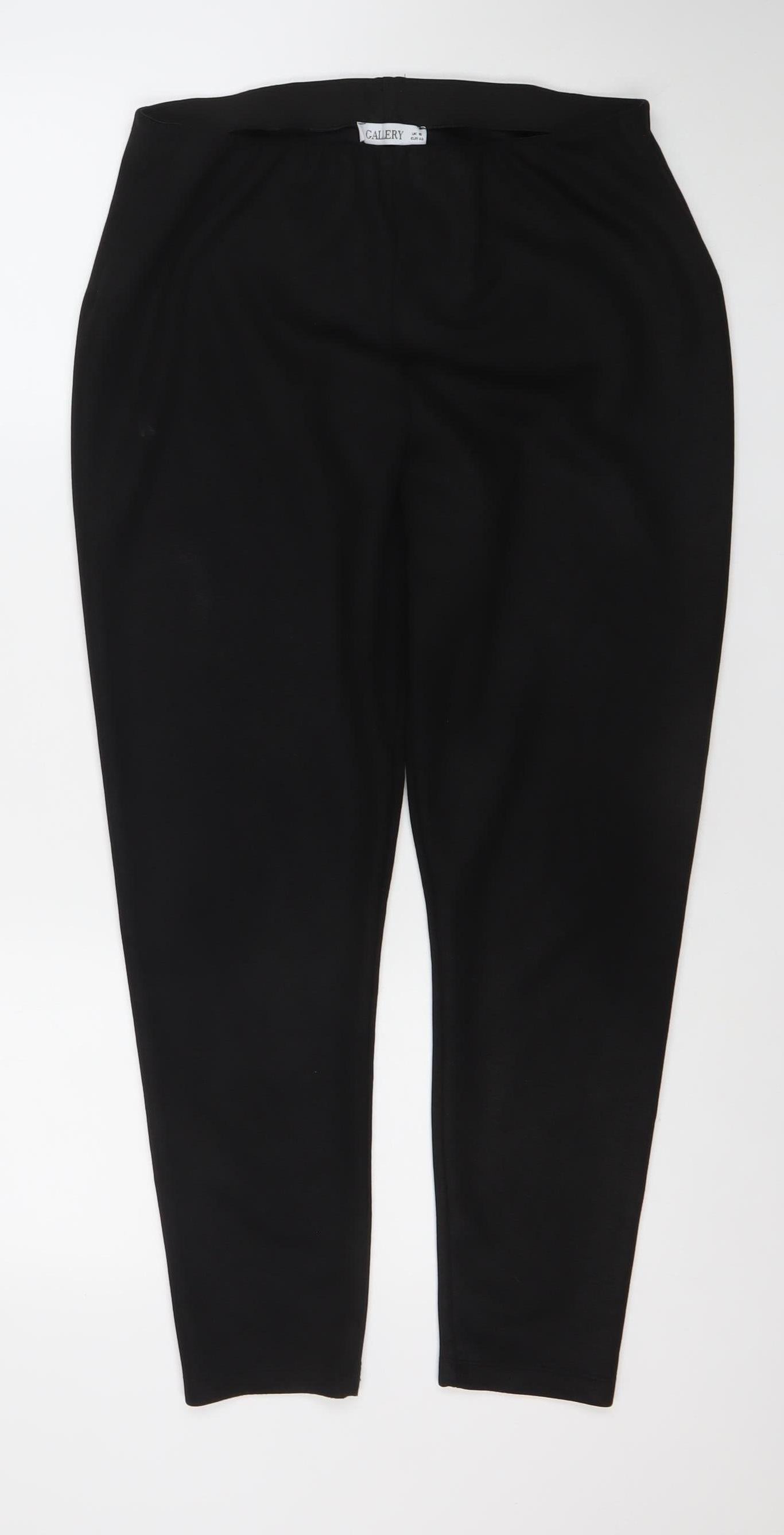 Gallery Womens Black Size 16 Slim Fit Stretch Leggings