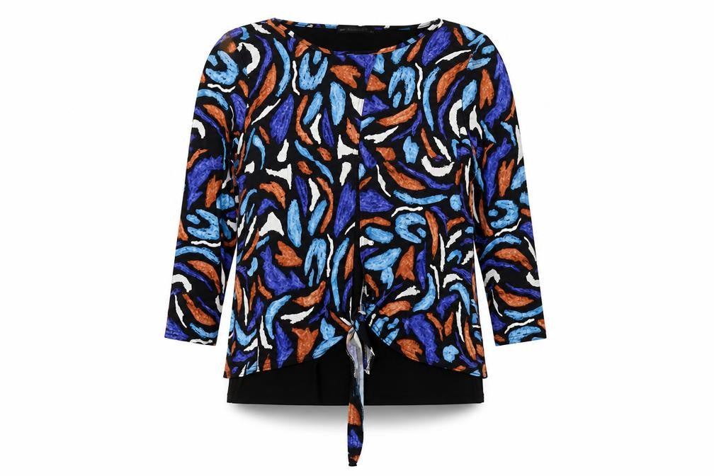 Just Elegance Womens Multicoloured Size 14 Tunic Blouse 3/4 Sleeve