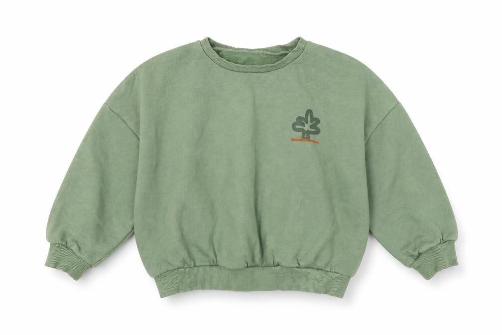 Dunnes Stores Girls Green Pullover Sweatshirt 4-5 Years Nature Print