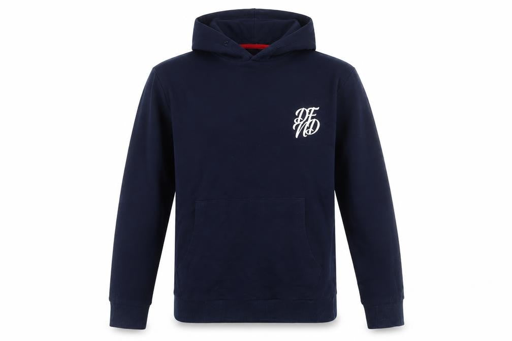DFND Men’s Blue Pullover Hoodie Medium Hooded Sweatshirt