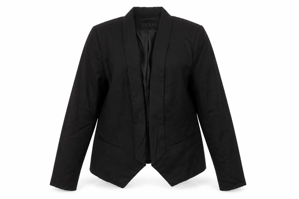 Street One Womens Black Size 16 Shawl Lapel Blazer Jacket