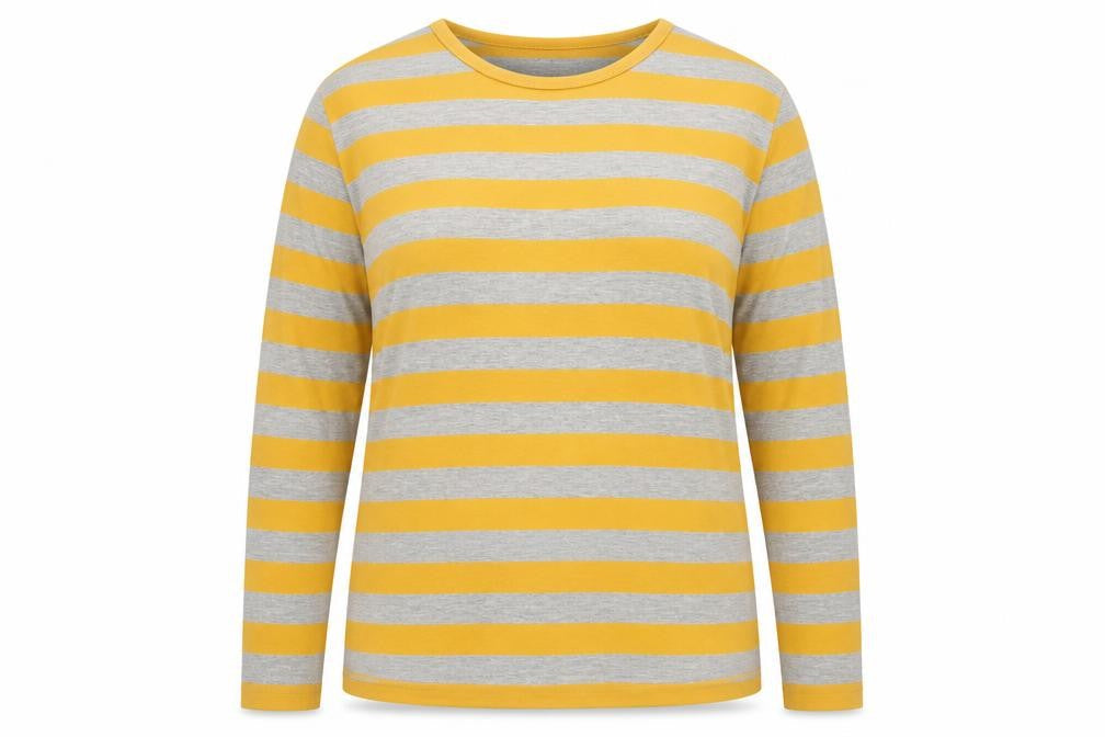 Paco Boutique Women’s Multicoloured XL Long Sleeve Striped T-Shirt