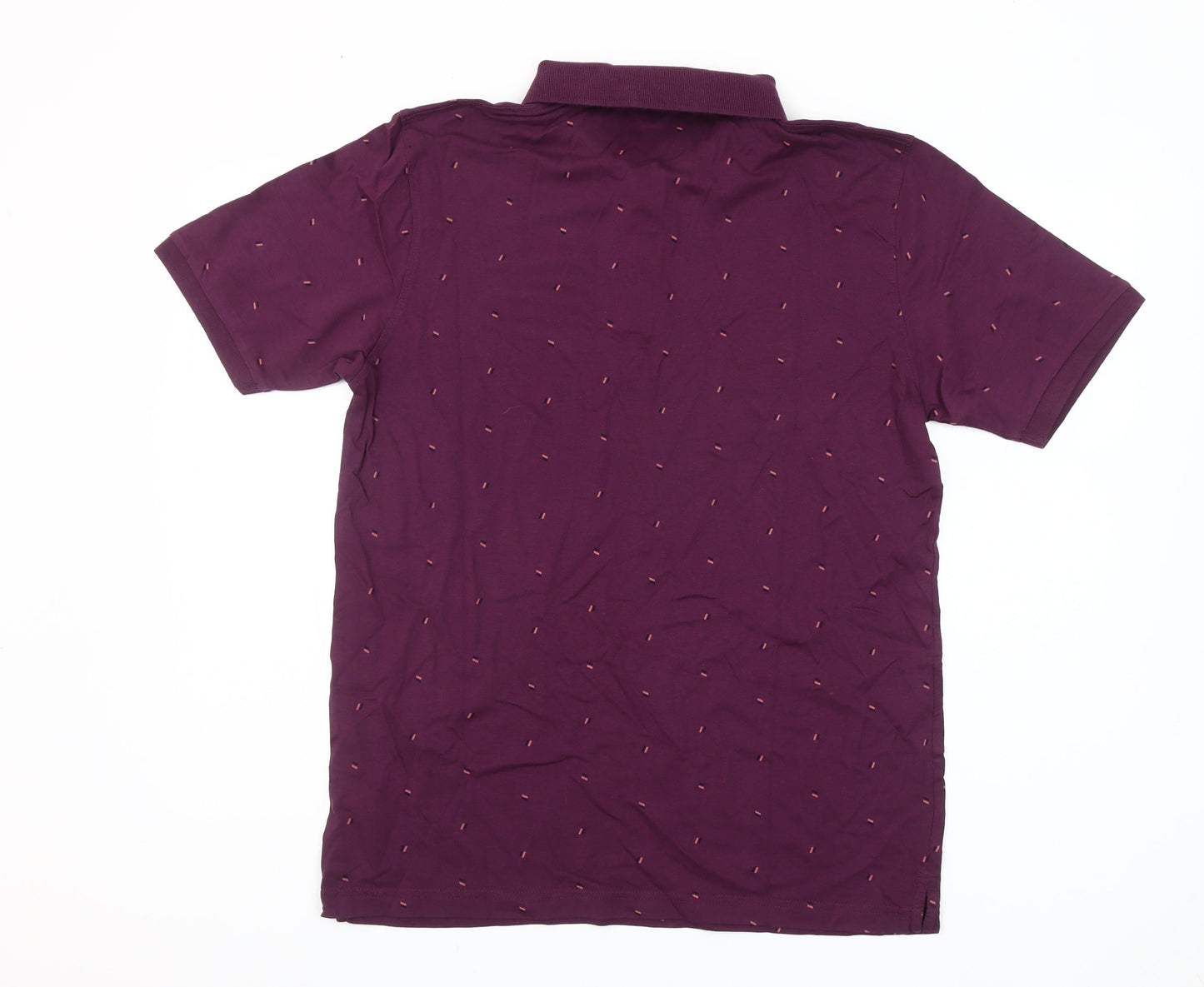 Dunnes Stores Men’s Purple Cotton Polo Shirt Size M Regular Fit