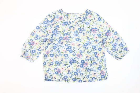 Cecil Womens Multicoloured Floral Cotton Tunic Blouse S