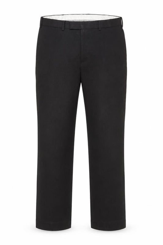 Front view of Dunnes Men’s Black 36W 29L Dress Trousers Polyester