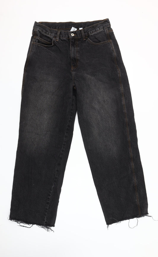 Collusion Womens Black Straight Leg Jeans Size 12 30x32