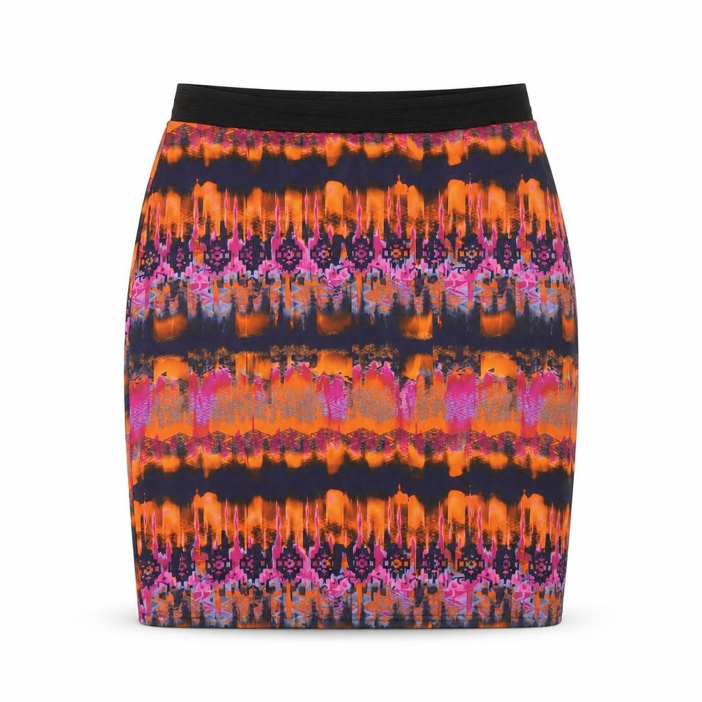 Savida Women’s Multicoloured Geometric Pencil Skirt Size L
