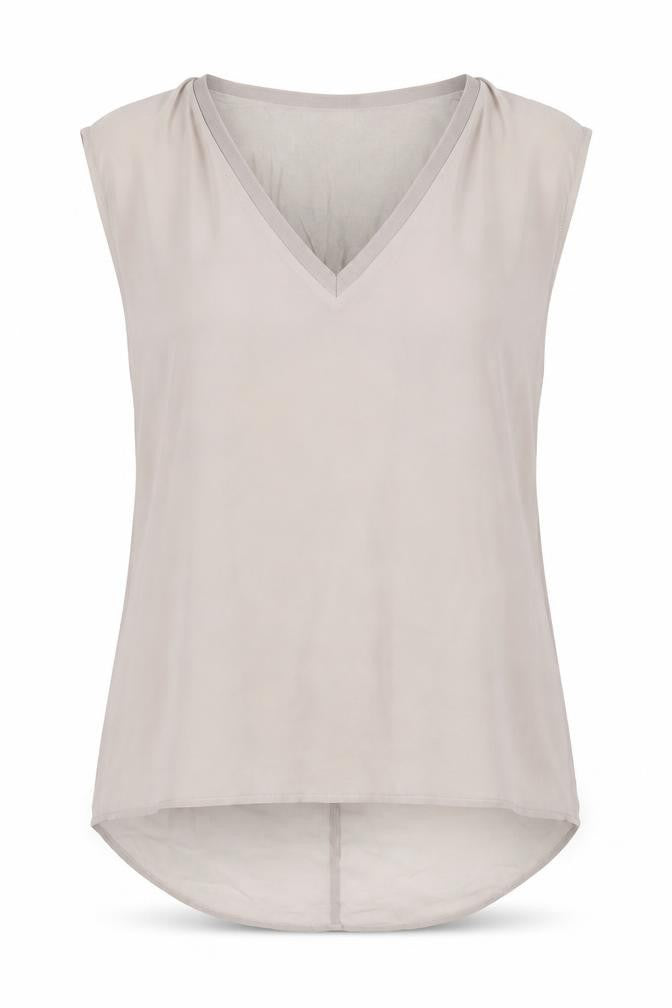 Zara Woman Women’s Beige Sleeveless Tunic Blouse Size 12