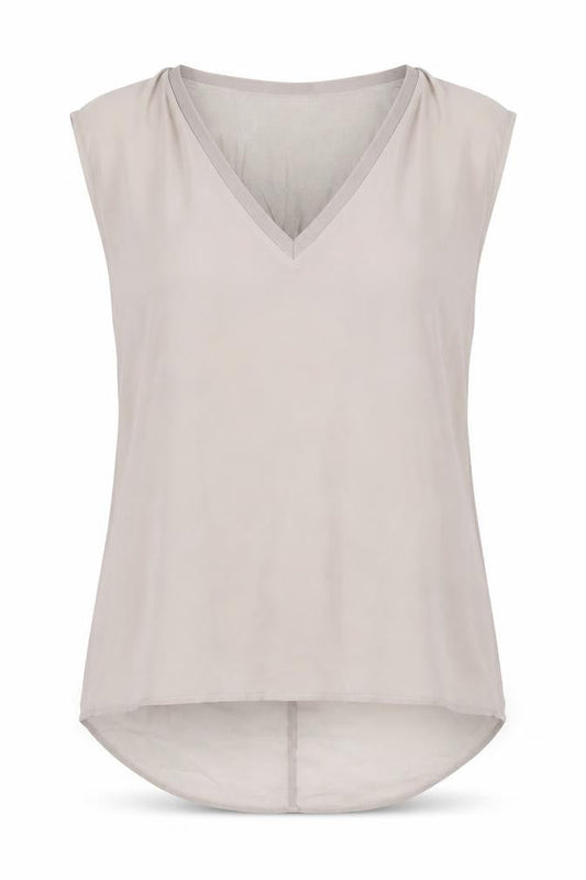 Zara Woman Women’s Beige Sleeveless Tunic Blouse Size 12