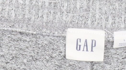 GAP Women’s Grey Jogger Trousers L Regular Fit Elastic Waist