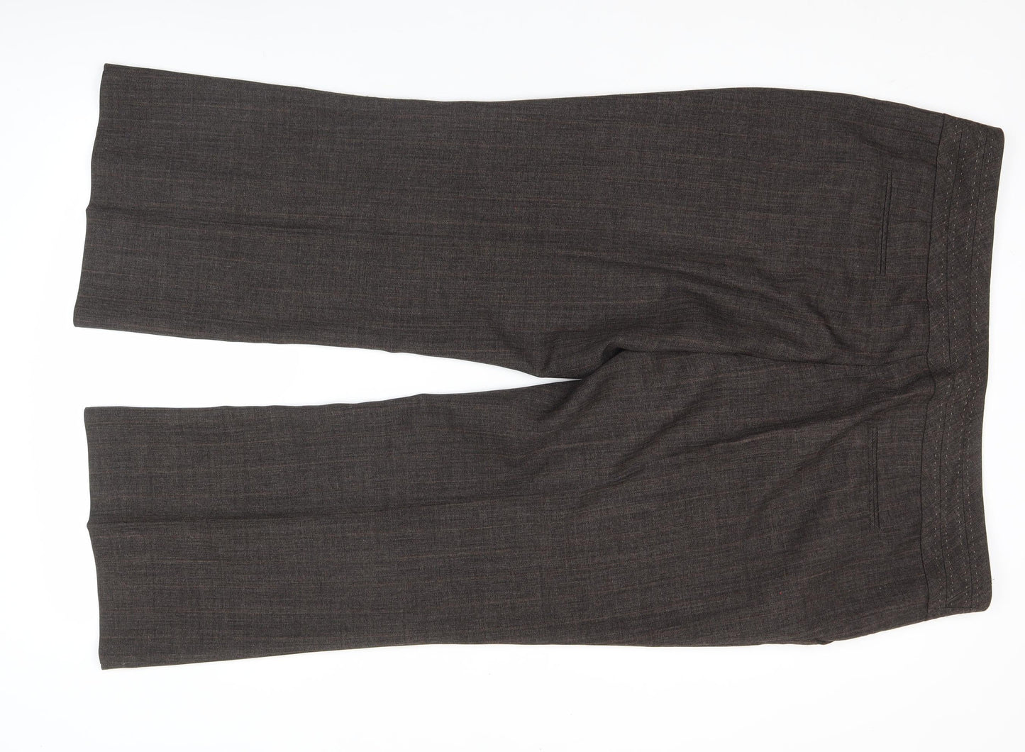 F&F Women’s Brown Straight Leg Dress Pants Size 20R Workwear