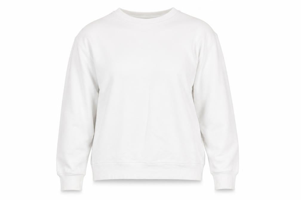 DKNY Womens White Small Logo Pullover Cotton Sweatshirt Jumper