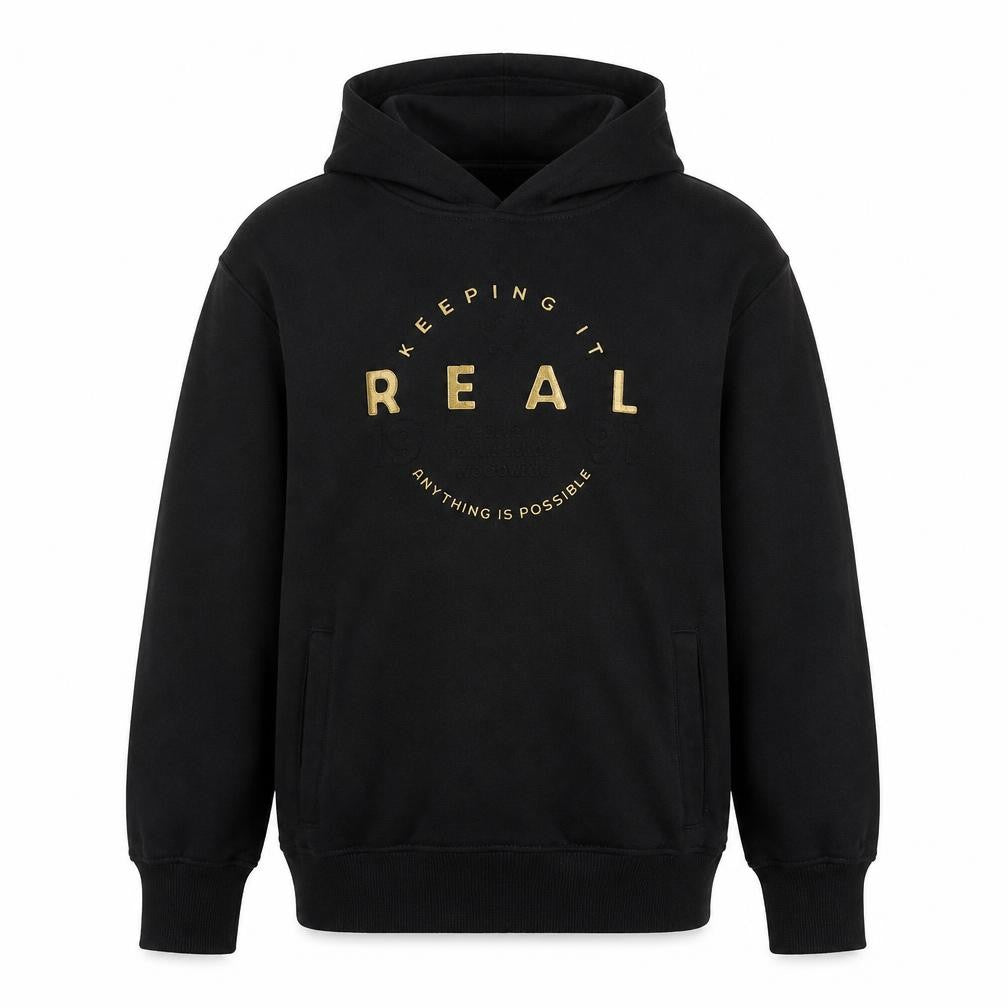 Next Boys Black Hoodie 9 Years Pullover Graphic Logo Sweatshirt