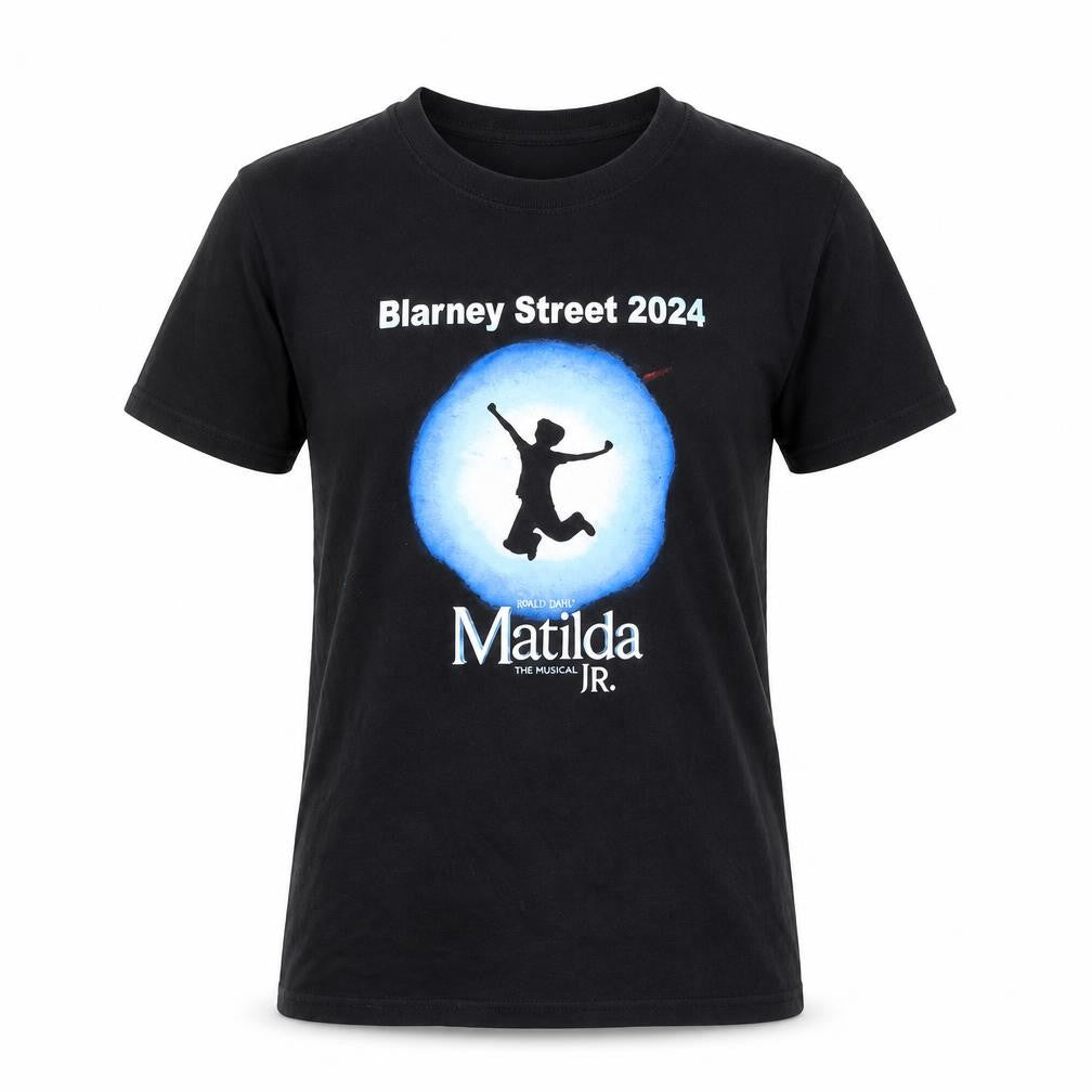 Fruit of the Loom Women’s Black T-Shirt S Theatre Matilda JR Print