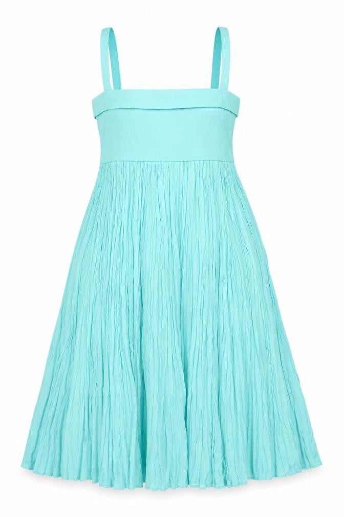 Garella Women’s Blue A-Line Knee Length Summer Dress Size 2