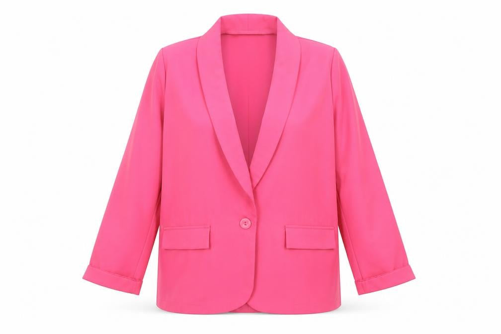 PrettyLittleThing Womens Pink UK 6 Shawl Collar Blazer Jacket