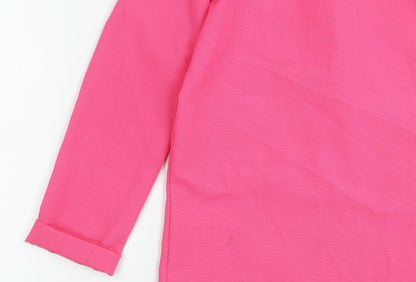 PRETTYLITTLETHING Womens Pink UK 6 Shawl Collar Blazer Jacket
