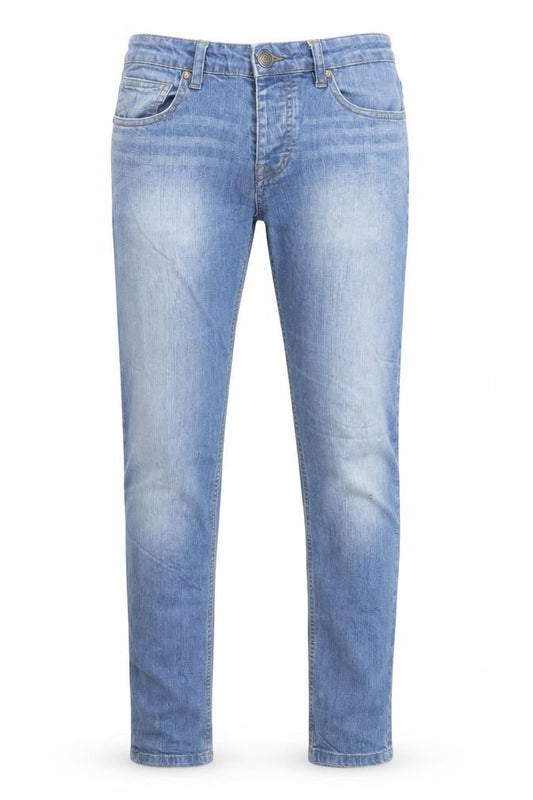 Denim Co. Men Blue Skinny Jeans W30 L32 Cotton Stretch