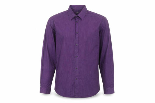 Next Men’s Purple Striped Dress Shirt Size 16 Long Sleeve Formal