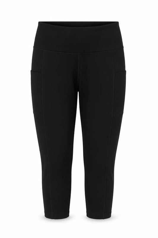 Iuga Womens Black 2XL Yoga Leggings with Pockets