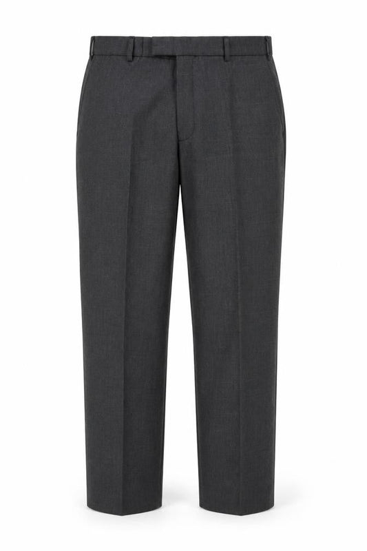 Front view of Dunnes Men's Grey Dress Pants 38in Waist 29in Leg Regular Fit