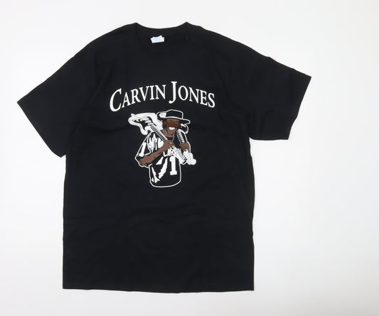 Port & Company Mens Black L Carvin Jones World Tour Band T-Shirt