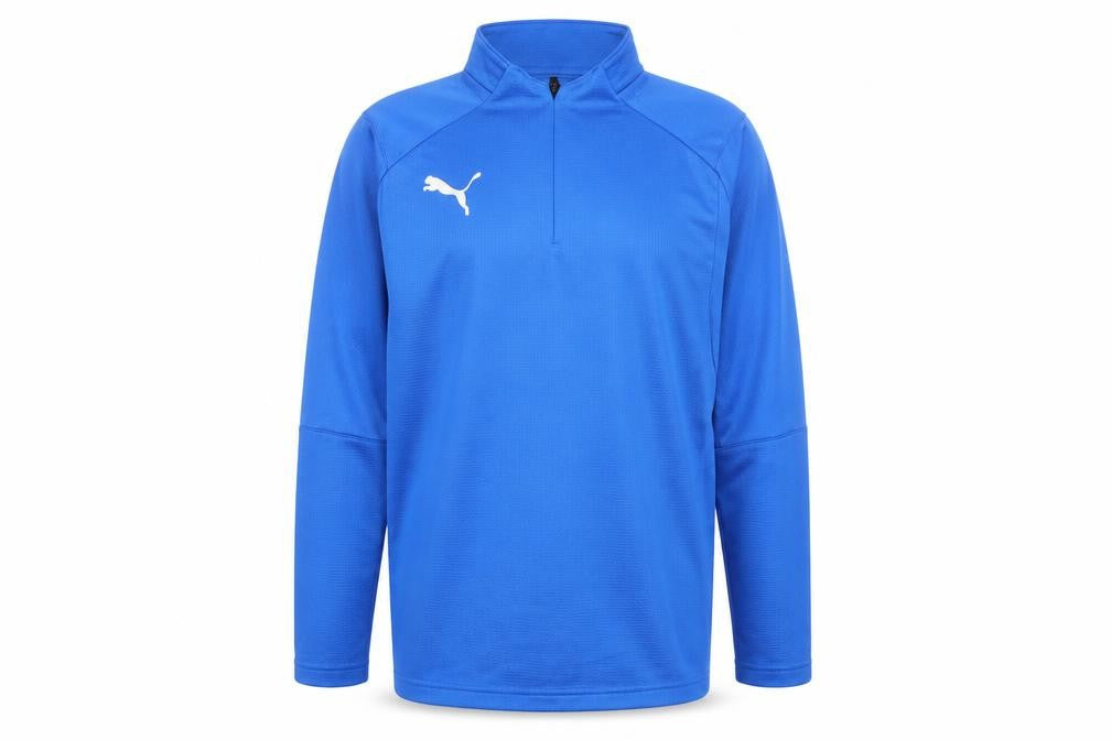 Puma Boys Blue 13-14Y Long Sleeve 1/4 Zip Sports Top