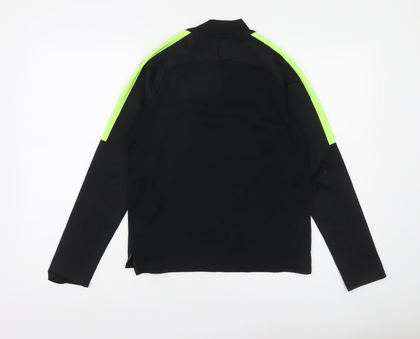 Nike Boys Black 12-13 Years Football Training Top Dri-Fit Long Sleeve