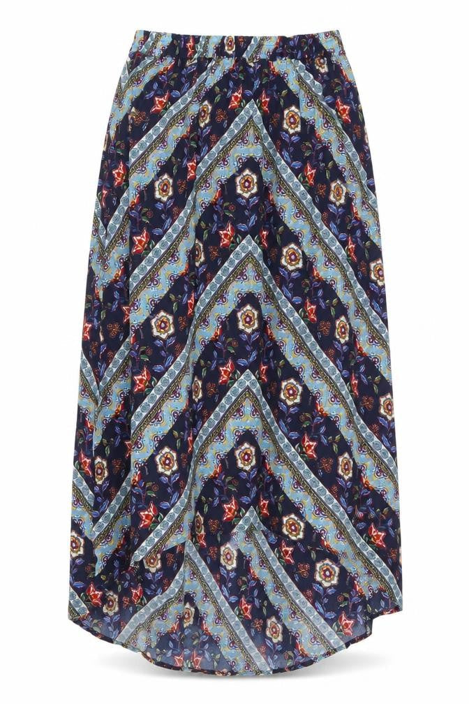 Springfield Womens Multicoloured Floral A-Line Midi Skirt Size S